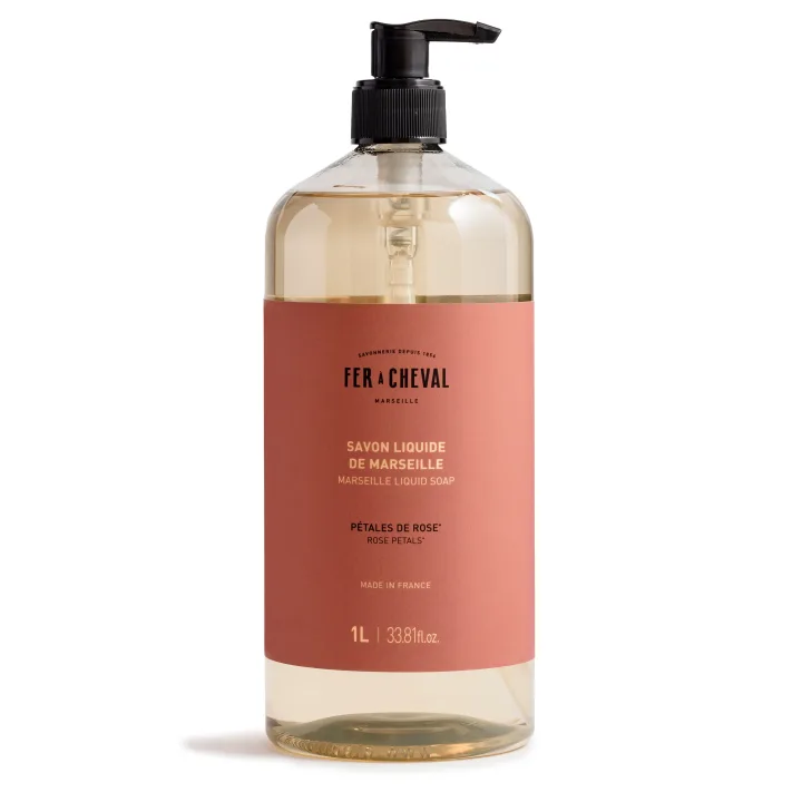 Fer à Cheval Flytande Tvål Rose Petals 1L Fer a Cheval