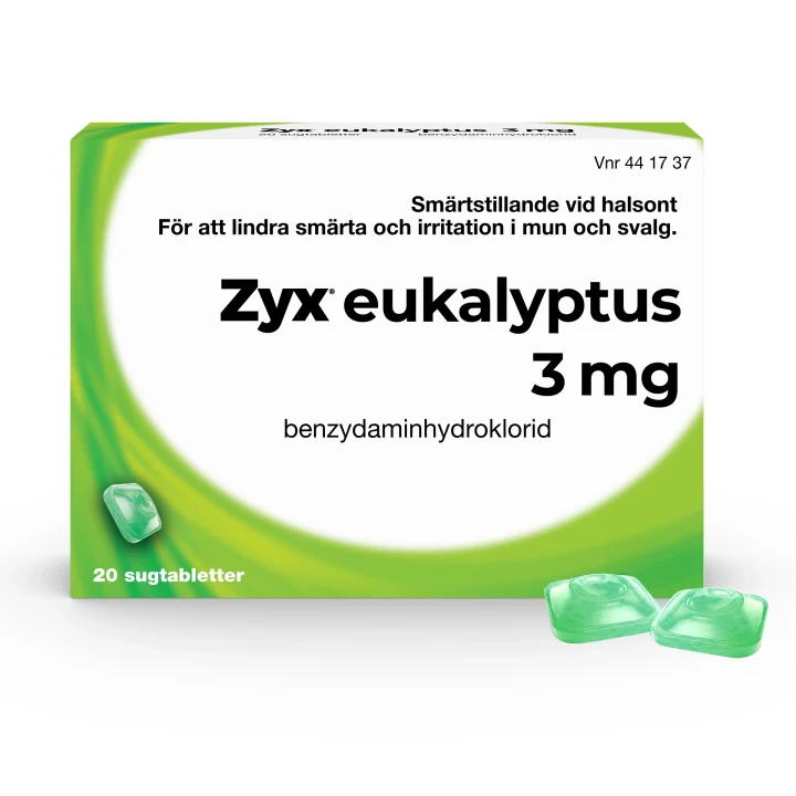 Zyx Eukalyptus Sugtablett 3 mg 20sugtabletter Zyx