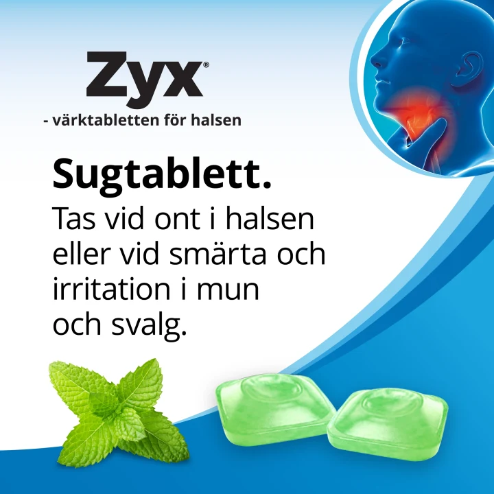 Zyx Mint Sugtablett 3 mg  20 sugtabletter Zyx