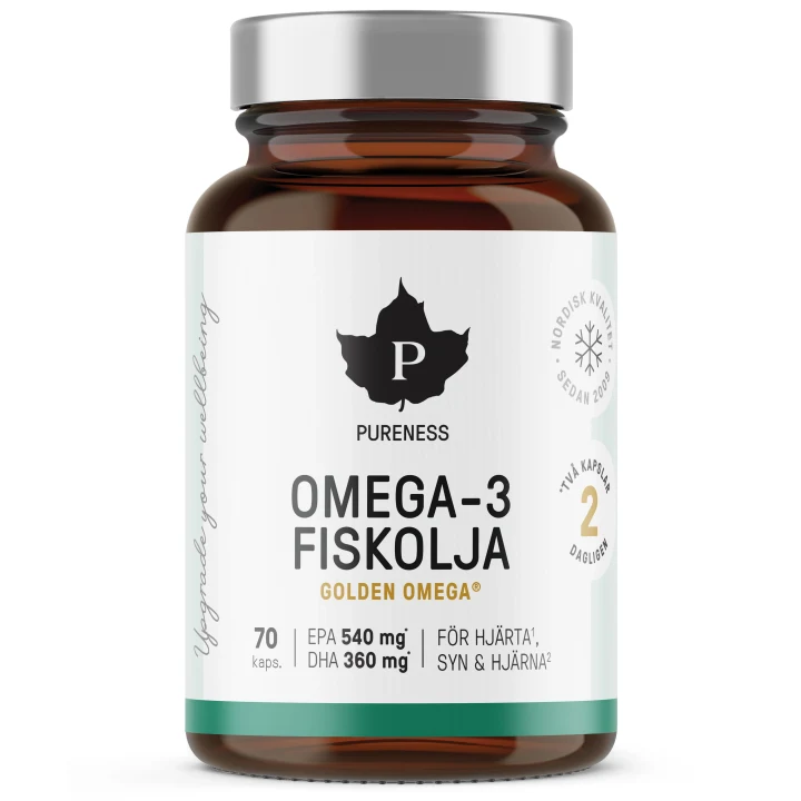 Pureness Omega-3 Fiskolja 70 kapslar Pureness