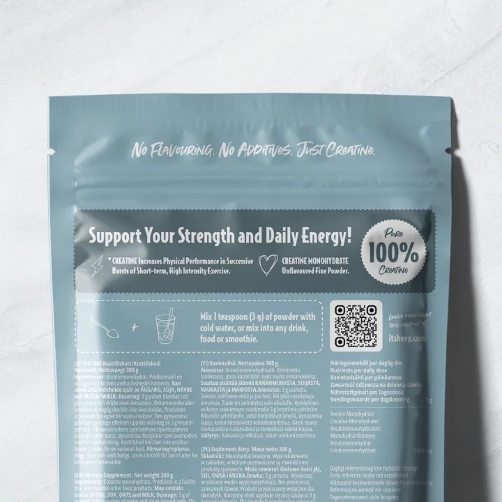 Heey! Creatine Monohydrate 100% Kreatin Naturell 300 g Heey!