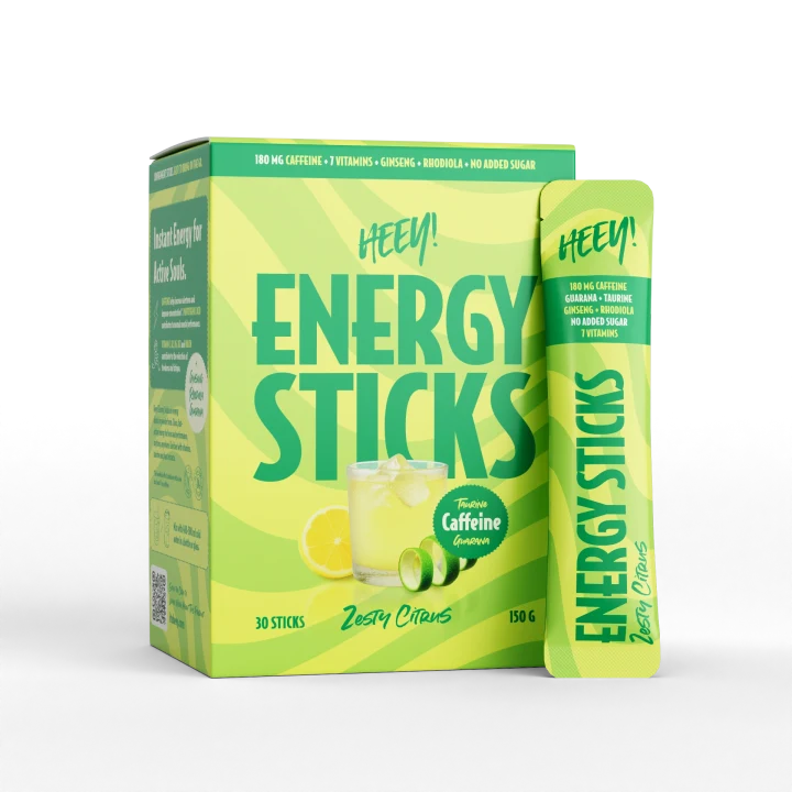 Heey! Energy Sticks Koffein + Guarana Zesty Citrus 30 st Heey!