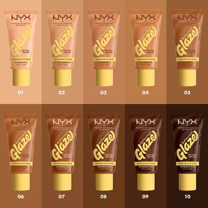 NYX Professional Makeup Buttermelt Glaze Skin Tint SPF30, 30 ml 05 Chai NYX Professional Makeup