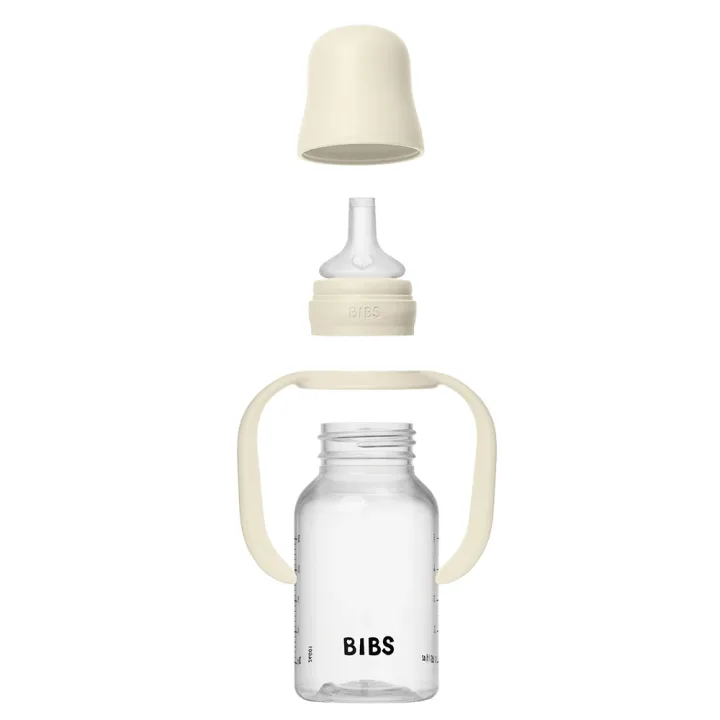BIBS Baby Sippy Bottle Spout Silicone 150 ml 1-pack Ivory Bibs