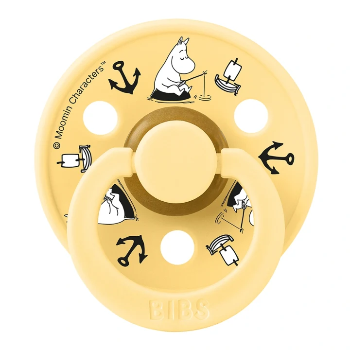 BIBS x Moomin Pacifier Colour Sailing Latex Nordic Mint Mix 2 pack Size 2 Bibs, Mumin