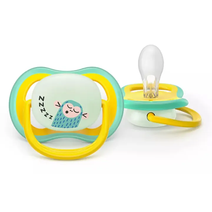 Philips Avent Ultra Air Napp Natt 18mån+ Gul/Turkos 2-pack Philips Avent
