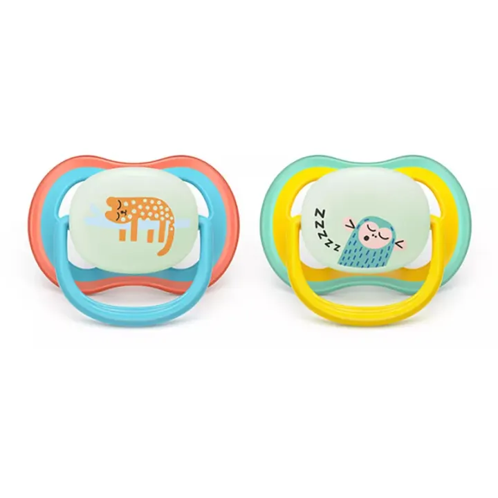 Philips Avent Ultra Air Napp Natt 18mån+ Gul/Turkos 2-pack Philips Avent