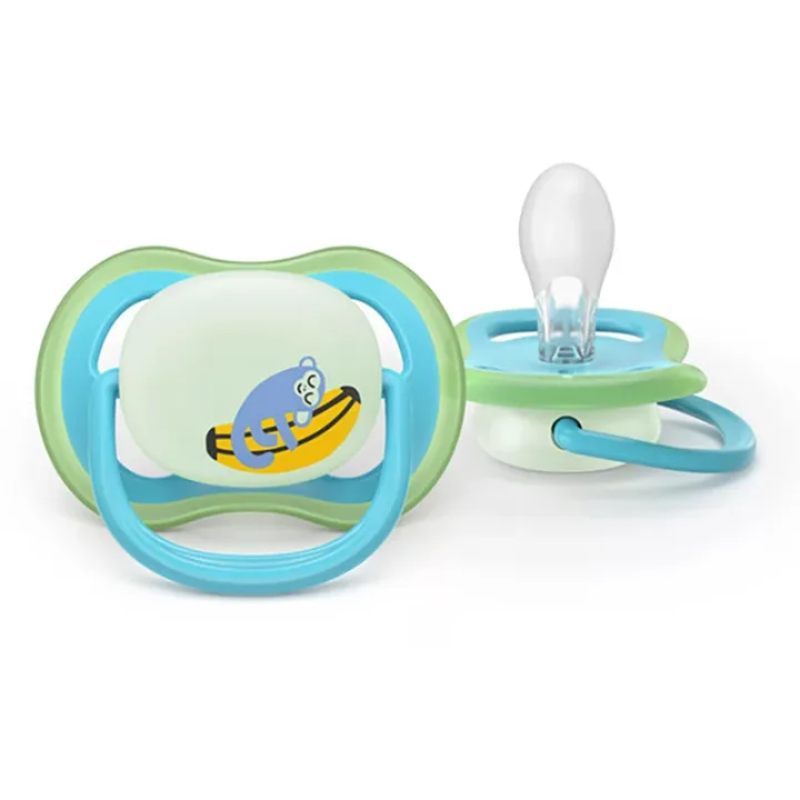 Philips Avent Ultra Air Napp Natt 6-18 mån 2-pack  Blå/Turkos Philips Avent