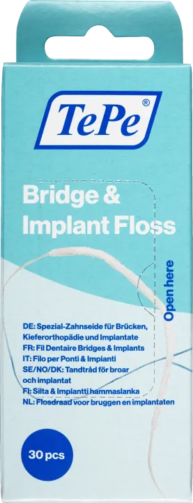 TePe Bridge & Implant Floss Tandtråd 30-pack TePe