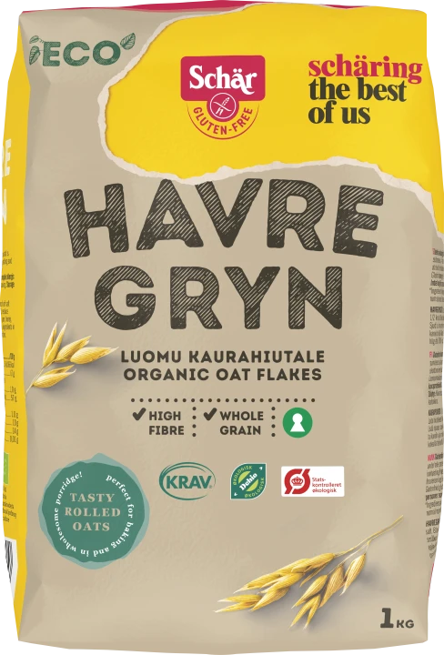 Schär Glutenfria Havregryn 1 kg Schär