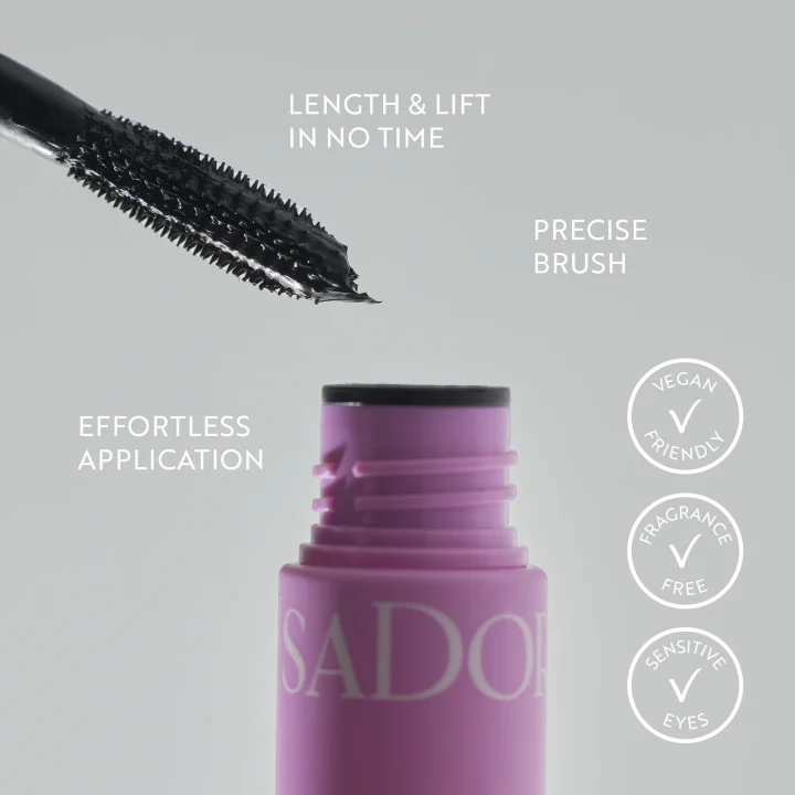 IsaDora 10 Sec High Impact Length & Lift Mascara 9 ml 01 Black IsaDora