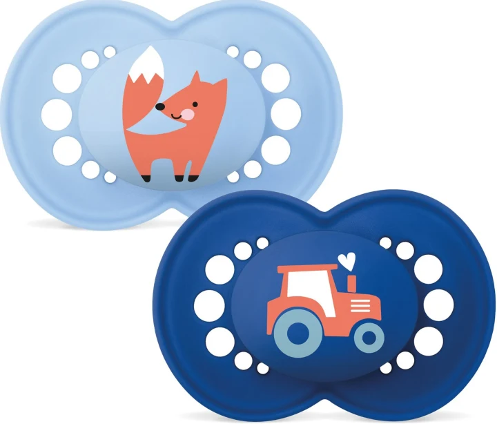MAM Original Napp Latex 6-16 mån Blue 2-pack Mam