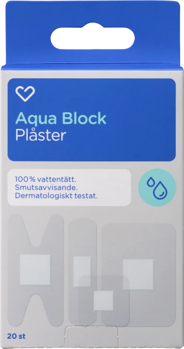 Hjärtats Plåster Aqua Stop 20st Hjärtats