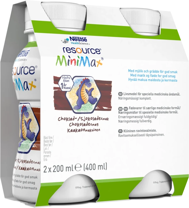 Resource MiniMax Choklad 2x200 ml Resource