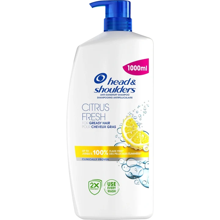 Head & Shoulders Citrus Fresh Schampo 1000 ml Head & shoulders