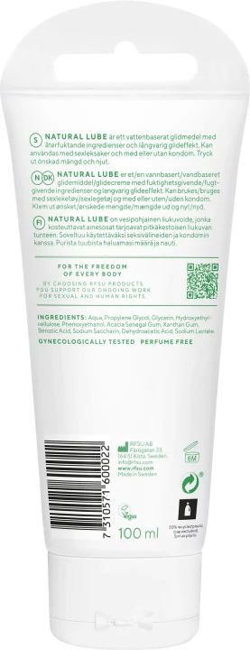 RFSU Natural Lube Glidmedel 100 ml Rfsu