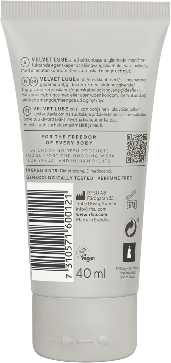 RFSU Velvet Lube Glidmedel 40 ml Rfsu