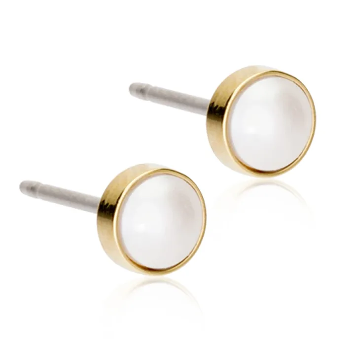 Blomdahl GT Bezel Pearl 5 mm White Blomdahl