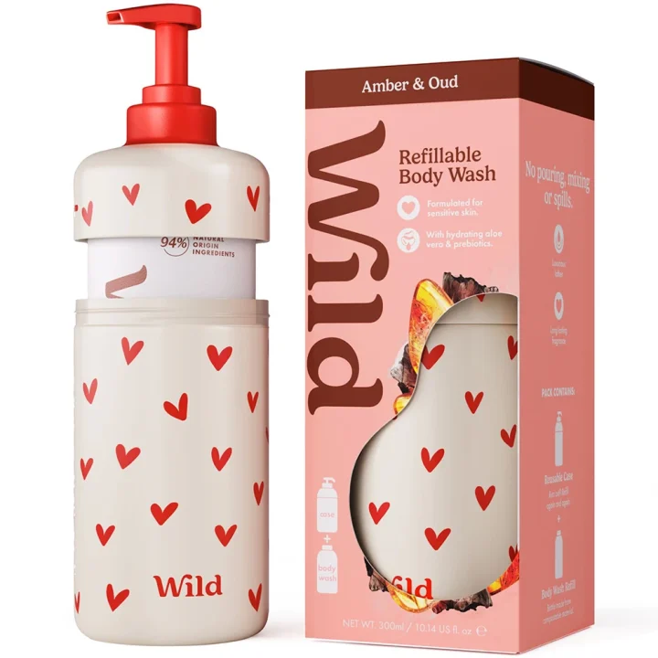 Wild Body Wash Heart Case Amber Oud Wild