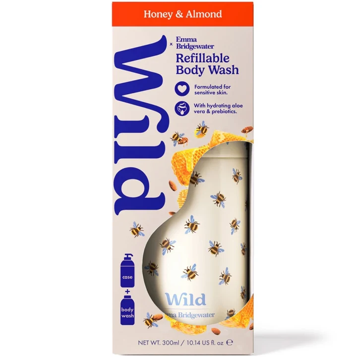 Wild Body Wash Bee Case Honey Almond Wild