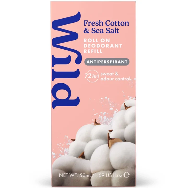 Wild Deo Roll On Refill Fresh Cotton Sea Salt Wild