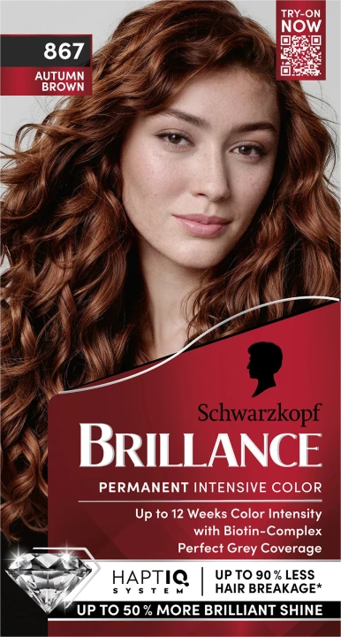 Schwarzkopf Brillance Permanent Intensive Color 867 Autumn Brown Schwarzkopf