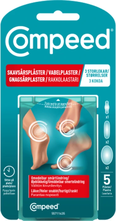 Compeed Skavsårsplåster Mix Pack 5 St Compeed