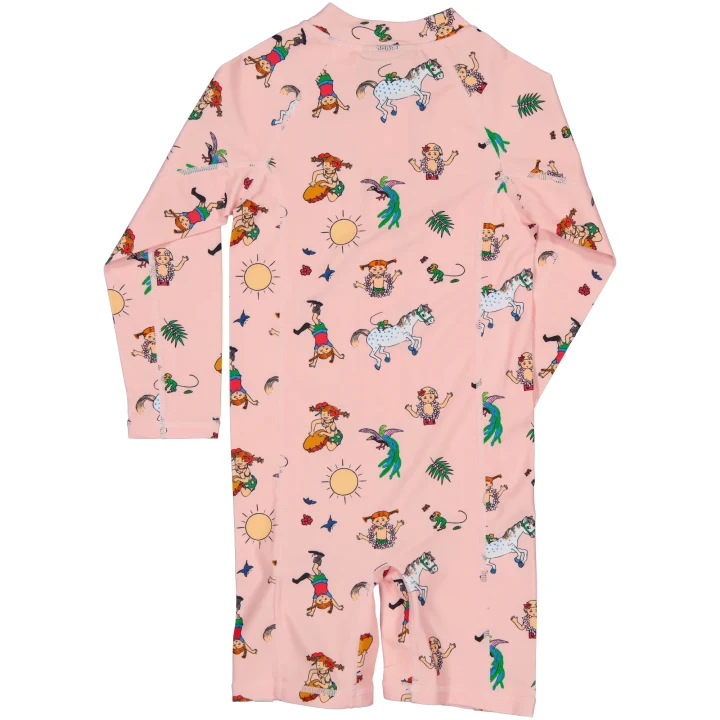 Geggamoja Pippi Långstrump UV-Dräkt Rosa  98/104 Geggamoja