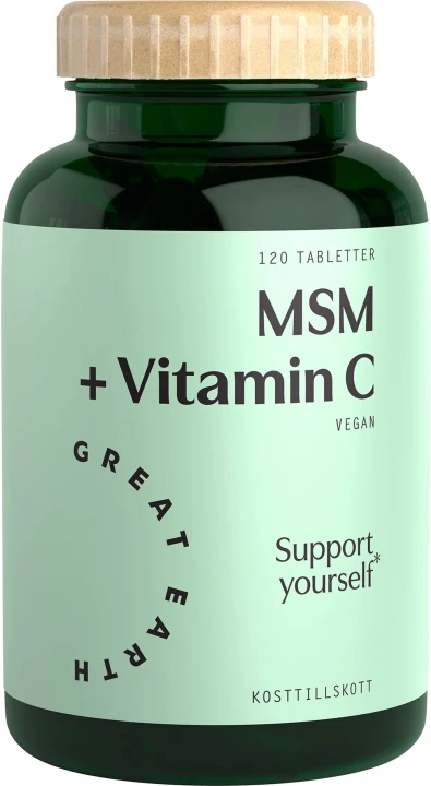 Great Earth MSM+Vitamin C 120 tabletter Great Earth
