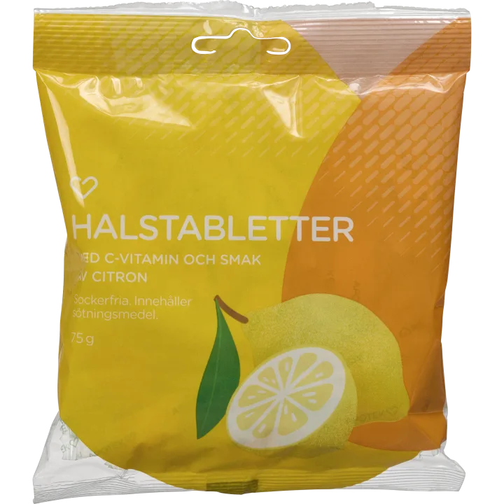 Hjärtats Halstabletter Citron Hjärtats