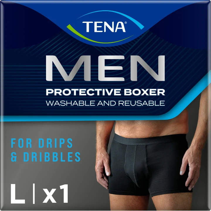 TENA Men Washable Protective Boxer Svart L Tena