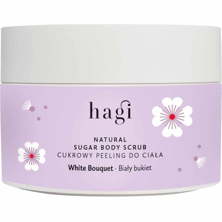 Hagi White Bouquet Natural Sugar Body Scrub 200 g Hagi