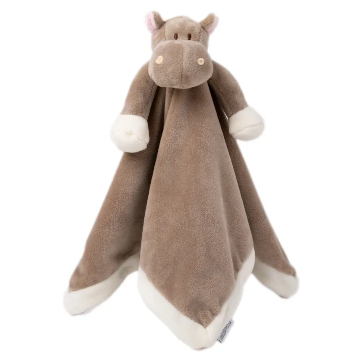 Teddykompaniet Diinglisar Snuttefilt Flodhäst Brun Teddykompaniet
