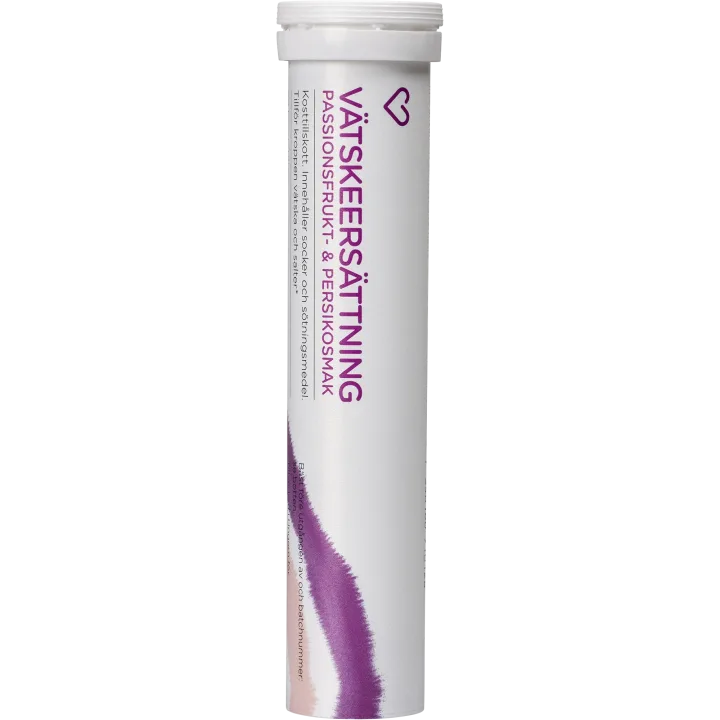 Hjärtats Vätskeersättning Passionsfrukt/Persika Brustablett 20 st Hjärtats