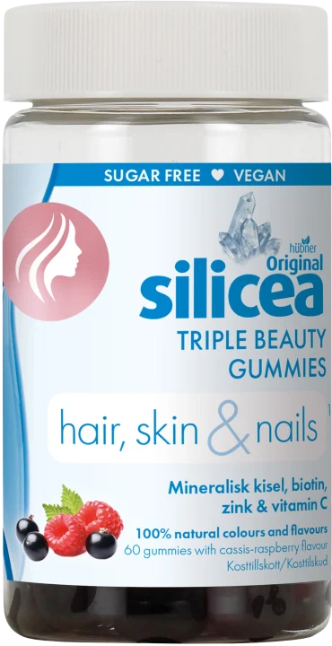 Original Silicea Triple Beauty Gummies hair skin nails 60 st Silicea