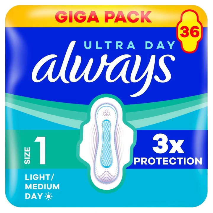 Always Ultra Day Bindor Normal Stl 1 Med Vingar 36 st Always