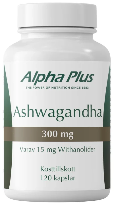 Alpha Plus Ashwagandha 120 kapslar Alpha Plus