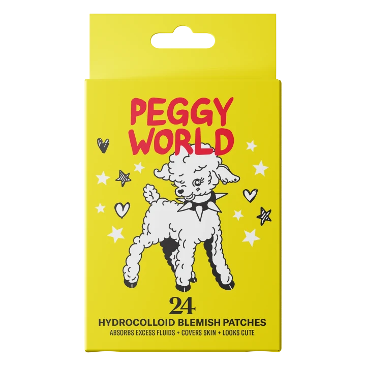 Peggy World Blemish Patches Hearts and Stars Yellow 24 st Peggy World