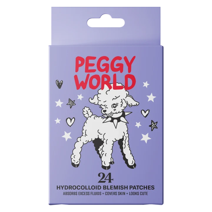 Peggy World Blemish Patches Hearts and Stars Purple 24 st Peggy World