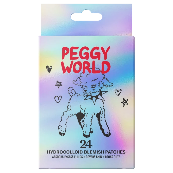 Peggy World Blemish Patches Hearts and Stars Holographic 24 st Peggy World
