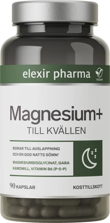 Elexir Pharma Magnesium+ Till kvällen 90 kapslar Elexir Pharma