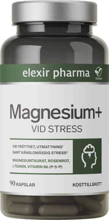 Elexir Pharma Magnesium+ Vid stresss 90 kapslar Elexir Pharma