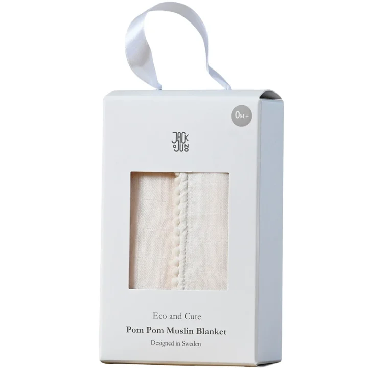 Jack o Juno Pom Pom Muslinfilt 1-pack Baby Pink Jack o Juno